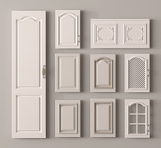 Door Panel Cabinet Door Drawer 3d model