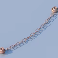 Copper Colored Chain With Round End Pieces For Daily Household Use