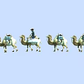 Reptiles Marching In Line Through Natural Arid Habitat Environment