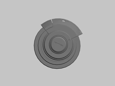 modern machinery parts spaceship parts 3d model