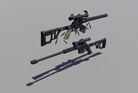 Sniper Rifle 3d model