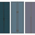 Modern Wardrobe Doors With Multiple Colors Metal Handles And Sleek Design