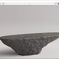 Modern Reception Desk Stone Reception Desk 3d model