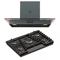 Sleek AEG Kitchen Appliances Featuring Modern Range Hood And Gas Cooktop