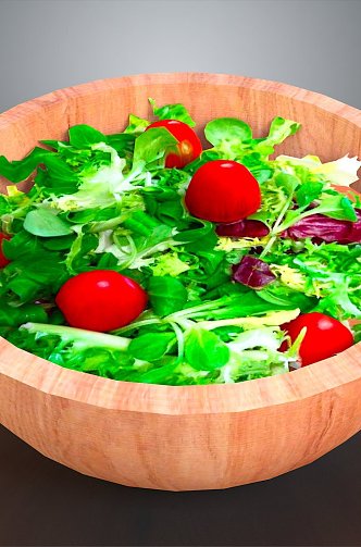 Cold dishes cold vegetables green leafy vegetables rape 3d model