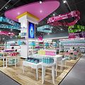 Modern Supermarket Supermarket Department Store Maternal and Child Beauty Area 3d model