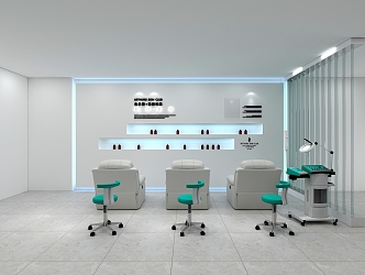 Modern Beauty Salon Display Wall Products Wall 3d model