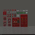 Essential Fire Safety Equipment Collection With Extinguishers Alarms Hydrants And Storage Cabinets