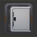 Sci-Fi Door Steel Door Sci-Fi Door Entrance Door 3d model