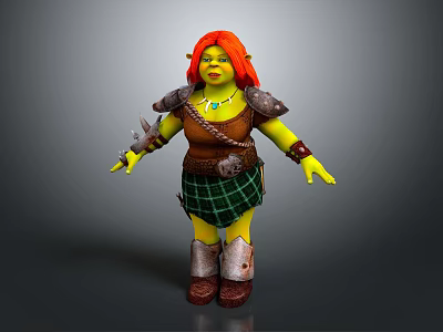 Modern Game Character Shrek Monster Monster Alien 3d model