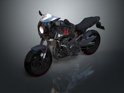 Motorcycle Two-wheeled Motorcycle Cross-country Motorcycle Road Race Motorcycle Motor Vehicle Transport 3d model