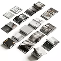Art Books Magazines With Open Pages And Black White Images Stacked