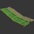 Foldable Cardboard Household Supplies With Black Strips And Support Structure