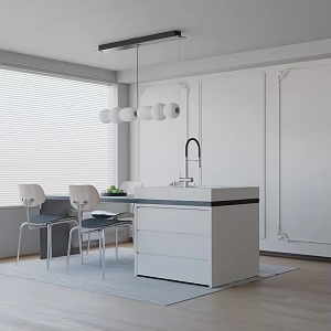 Modern table combination 3d model