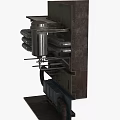 Industrial Metal Pipes Structure With Multiple Connected Tubes And Equipment