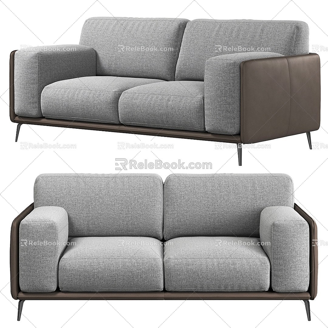 Double sofa 3d model