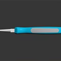 Blue Handle Pliers With Metal Jaws And Reflection On Black Surface