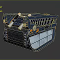 Futuristic Blue Tank 3D Model With Advanced Armor And Tracks Design