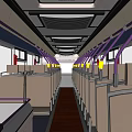 SBS Transit Double Decker Bus With Orange White And Purple Stylish Exterior