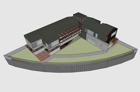 New Chinese Villa 3d model