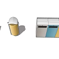 Public Facilities Colorful Recycling Bins Design For Waste Sorting In Public Areas