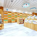 Baby Products Specialty Store With Shelves Mannequin And Libero Diapers