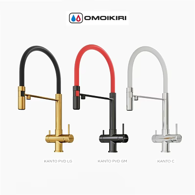 Modern KANTO Faucets With Gold Black Red Silver Different Models Design 3d model