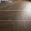 High Quality Wooden Floor Components With Herringbone Straight Patterns And Natural Grain 3d model