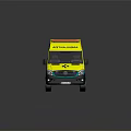 Yellow and Blue Ambulance Van with ASTALDI JV Logo and Emergency Medical Symbol