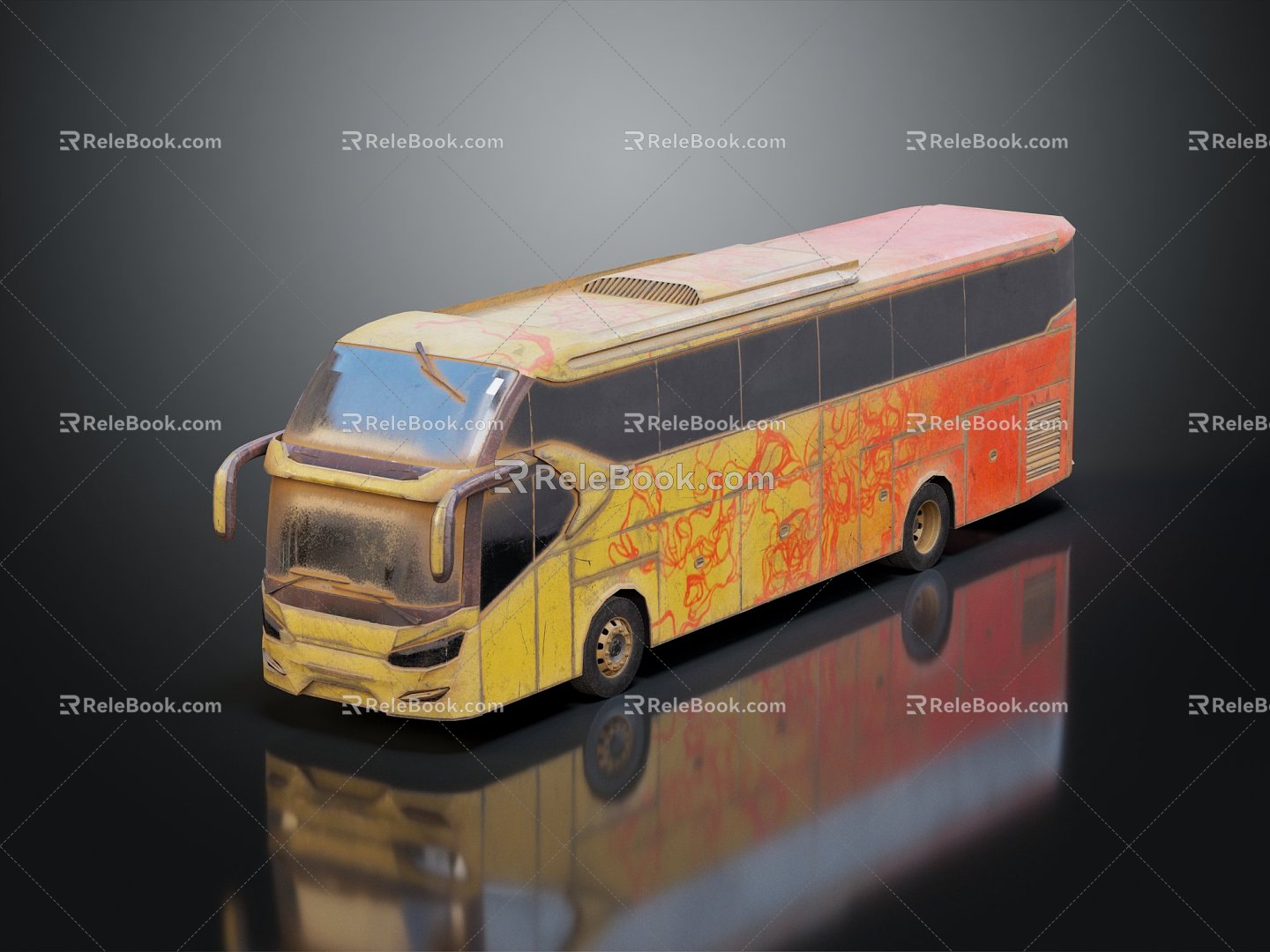 INDUSTRIAL LOFT BUS BUS 3d model