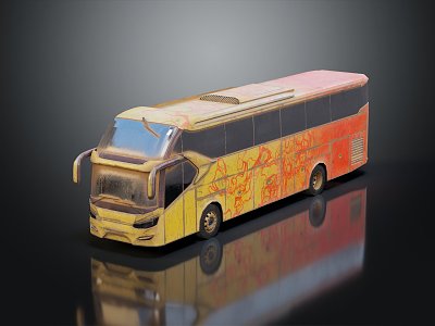 INDUSTRIAL LOFT BUS 3d model