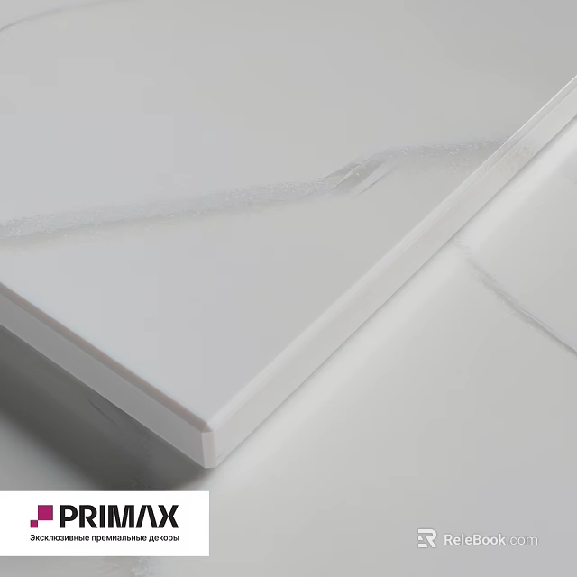 White Marble Textured Building Components With Smooth Flat Surface For Interior Use 3d model 