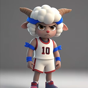 Pleasant Goat and Grey Wolf 3d model
