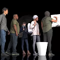 Group of People Gathered Around Whiteboard with One Writing and Others Watching