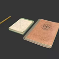 Essential Stationery Pencil Spiral Notebook And Emblem Notebook For Daily Use
