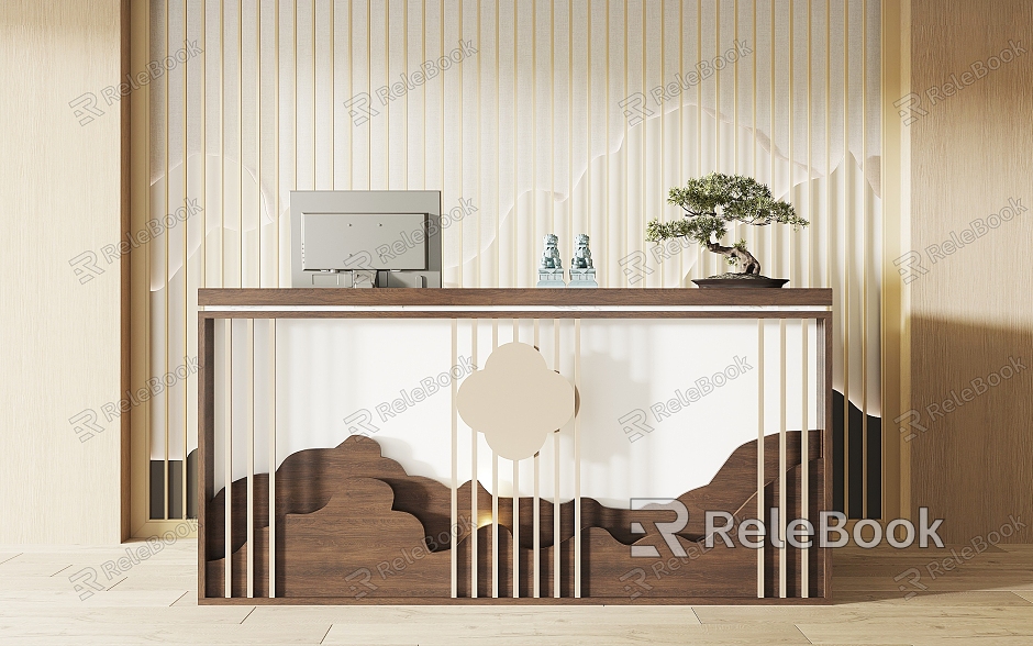 Reception Front Desk model