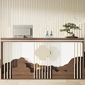 Reception Front Desk 3d model