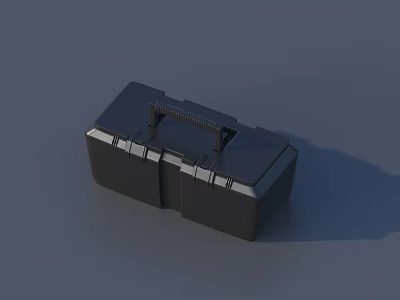 High Quality Hardware Tools Organizer Box Featuring Sturdy Handle And Multi Tier Storage Design 3d model