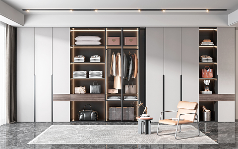 Modern wardrobe 3d model