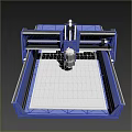 Blue Heavy Duty Industrial Equipment Frame With Metal Base And Beam