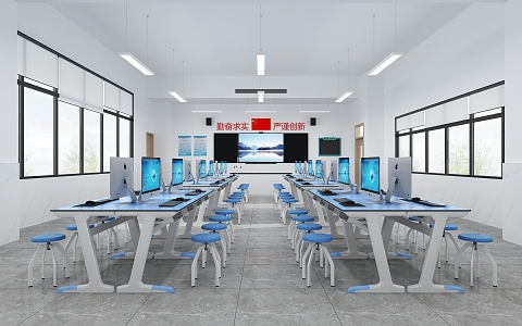 Laboratory Classroom 3d model