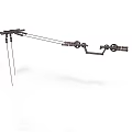 Practical Black Metal Living Supplies With Adjustable Knobs And Connecting Parts