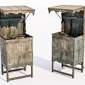 Vintage Wooden Shoe Cabinets With Retro Design And Classic Drawer Features