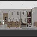 Men's Custom Clothing Store Front With Window Display Mannequins In Suits