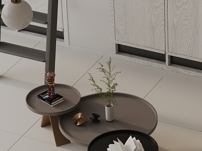 Modern coffee table model