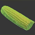 Fresh Peeled Corn With Yellow Kernels And Green Husks On Dark Surface