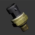 Pipe Component With Black Connector And Brass Threaded Fitting For Industrial Plumbing 3d model