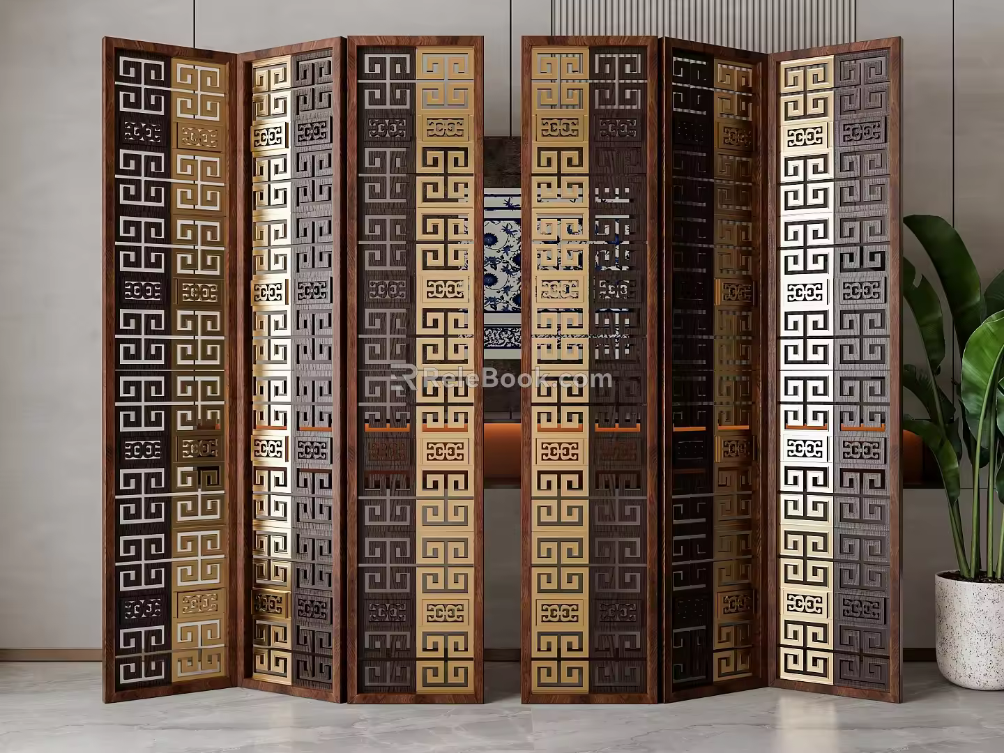 Screen partition 3d model