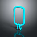 Turquoise TITAN Loop Carabiner With Strong Structure And Versatile Design For Outdoor Gear