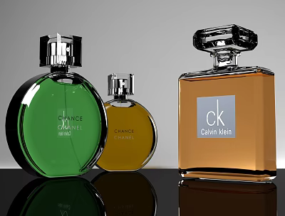 Modern perfume perfume bottle 3d model